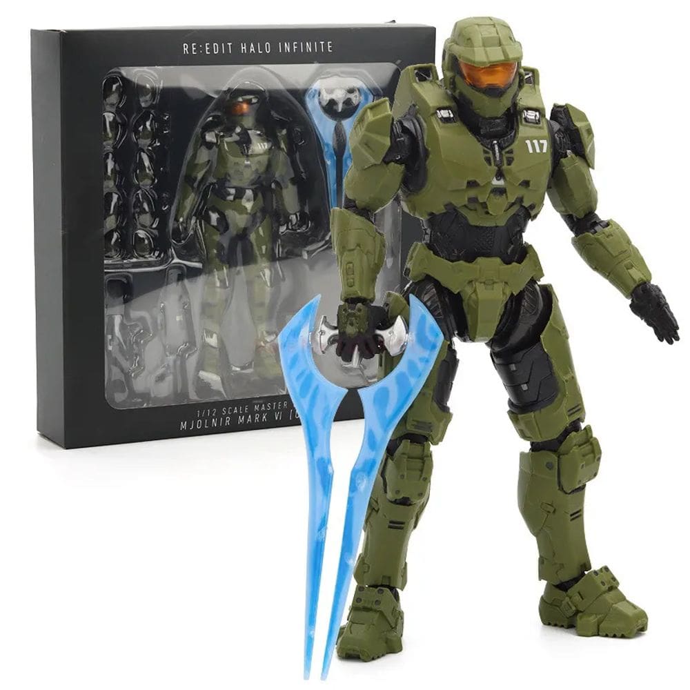 Boneco Master Chief Halo Infinite Mark Vi Action Figure