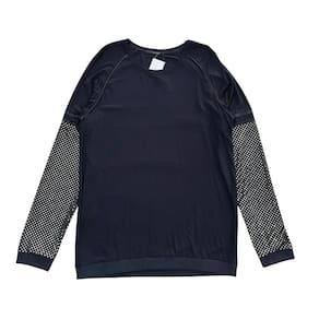 Camiseta Manga Longa Viscose Tamanho G Azul Com Brilho Pargan
