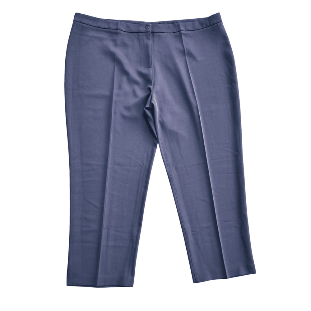 Calça Capri Social Feminina Microfibra Two Way Corte Reto Plus Size Tamanho Especial