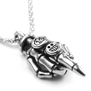 Colar Cordão Masculino Brat Punk Motocicleta Aço Inox Rock