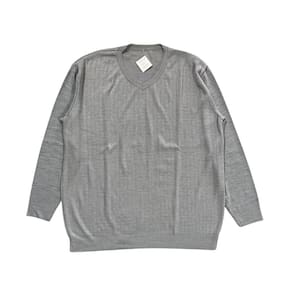 Blusa Suéter Manga Longa Tricot Masculino G1 Cinza