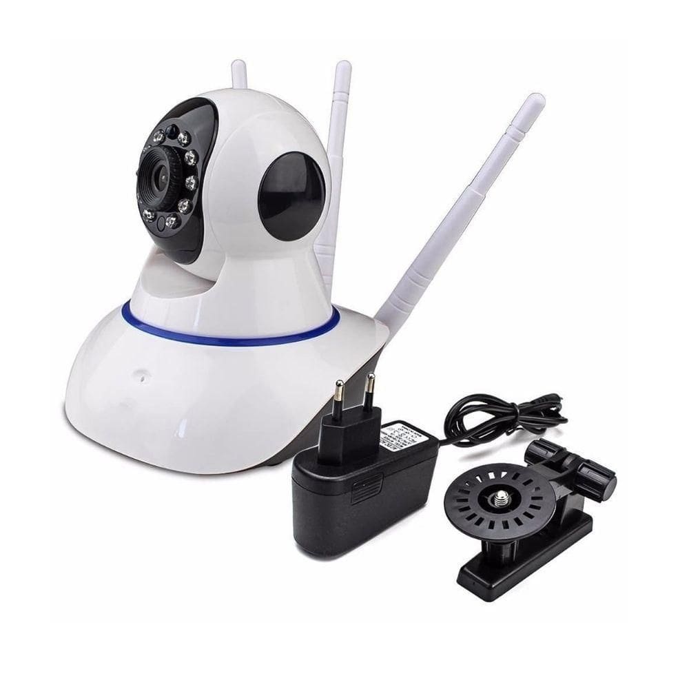 Câmera Ip Wifi Wireless Sem Fio Hd 3 Antenas Visão Noturna