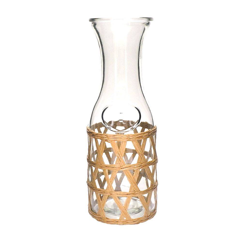 Jarra Mimo VD23236 Vidro Marrom com Sisal