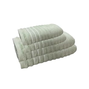 Jogo de Toalhas de Banho 4 peças Leve Macia Ondulada Jacquard Verde Wave Corttex