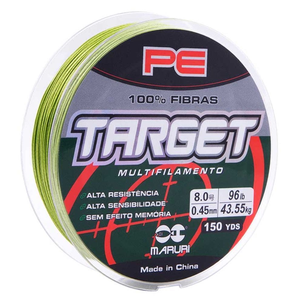 Linha Multifilamento Maruri Target 4x 0,14mm 137m Verde
