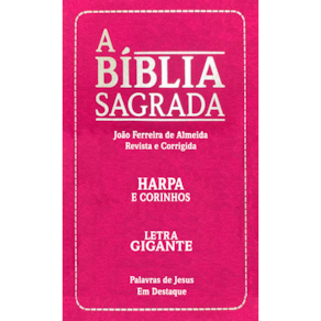 Bíblia Sagrada Evangelica Rosa - Harpa E Corinhos
