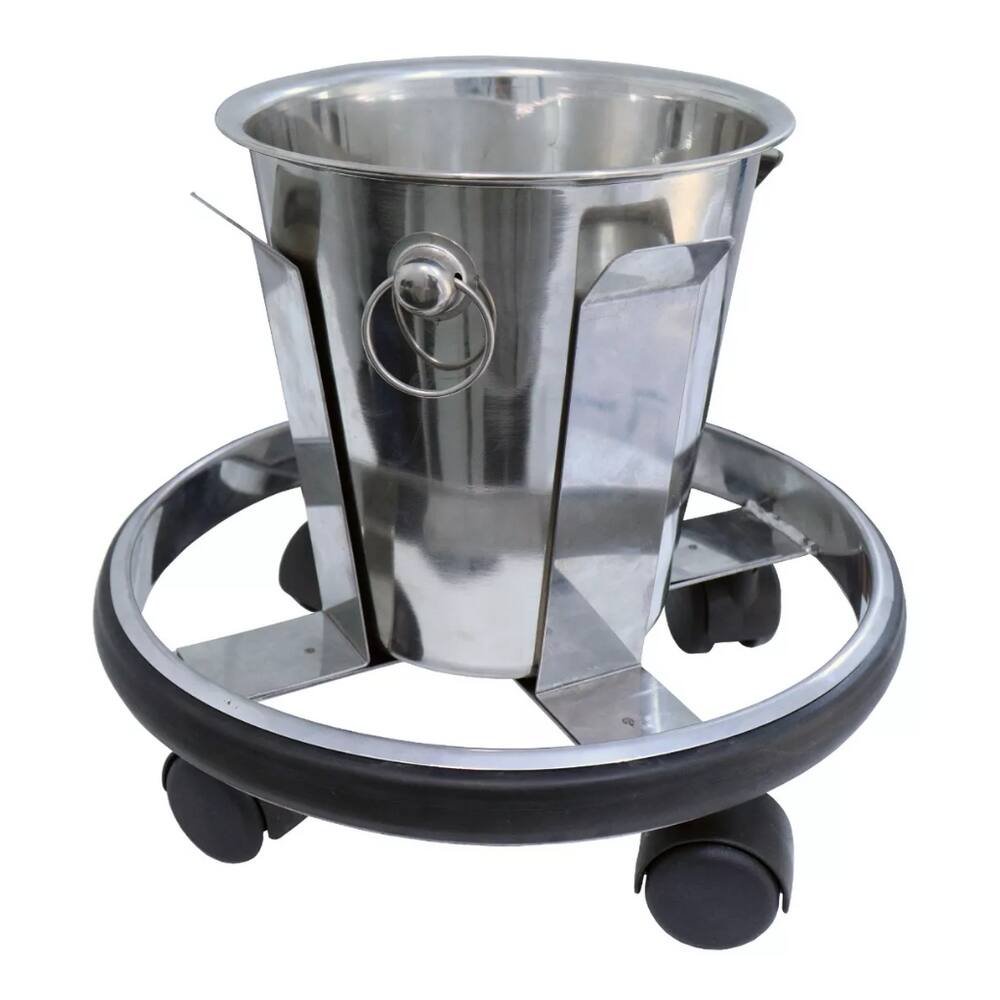 Balde A Chute Em Aço Inox 5lt Com Para-choque
