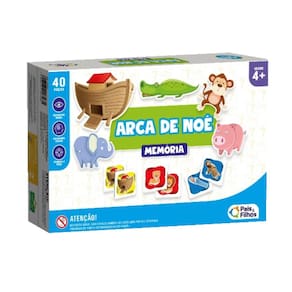 Jogo da Memória Desenhos Biblicos Arca de Noé Pais & Filhos