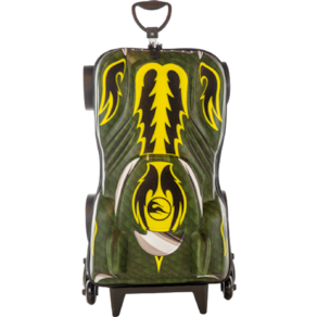 Mochila de Rodinhas Mochilete 3D com Rodinha Tripla Hot Wheels How Lin Heat Maxtoy Diplomata
