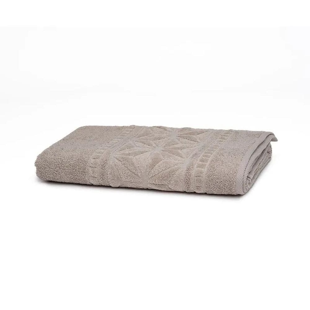 Toalha de Banho Dohler Confort Barra Velour 70 cm X 140 cm