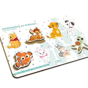 Quebra Cabeça 8 Peças Montando as Formas Disney Baby Pedagógico Pais & Filhos