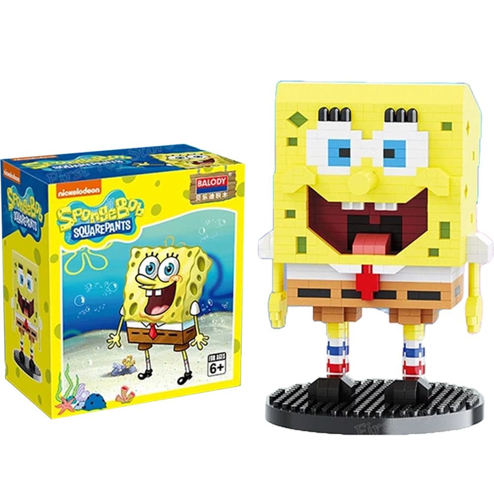 Bloco De Montar Bob Esponja Brinquedo Construção 694 pçs