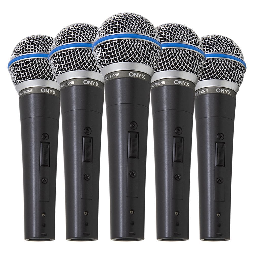 Kit 5 Microfones Dinâmico com Fio TK 58C Onyx