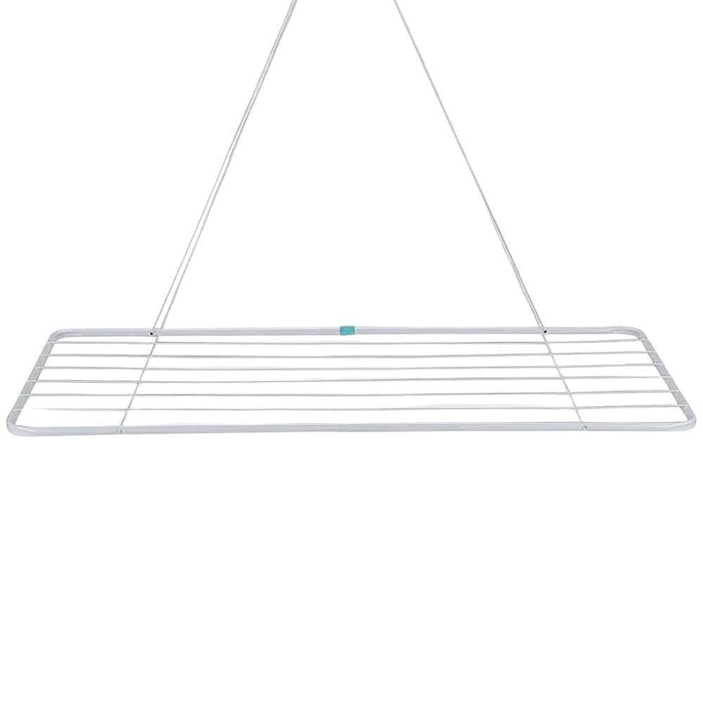 Varal de Teto em Aço 1,20 M x 56 CM Branco 006007 MOR