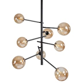 Lustre Pendente Nordecor Jabuticaba 2074 Preto G9 Bivolt