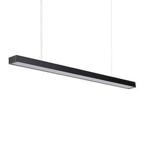 Lustre Pendente Nordecor Otan Bivolt Preto 3000k Luz Amarela