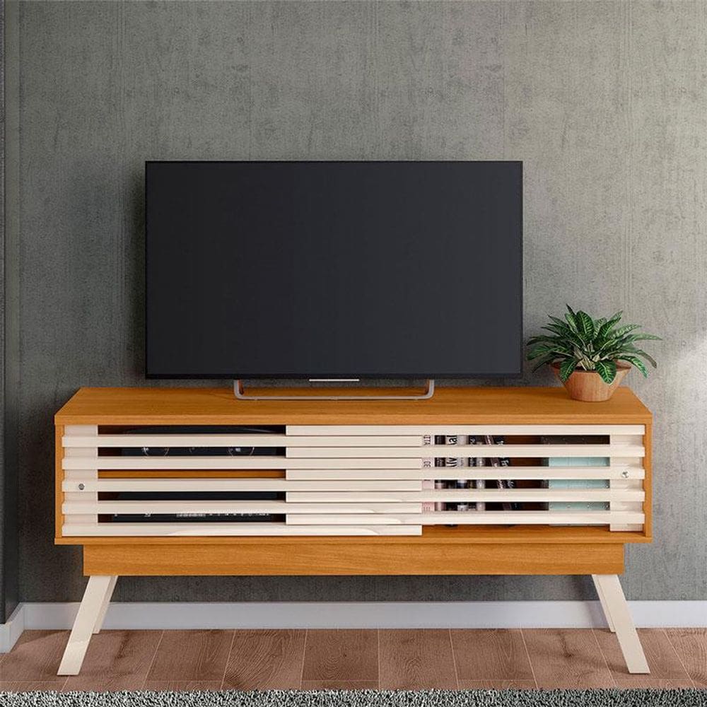 Rack Bancada Ambiente Frizz 1.5 Cinamomo Off White - Madetec