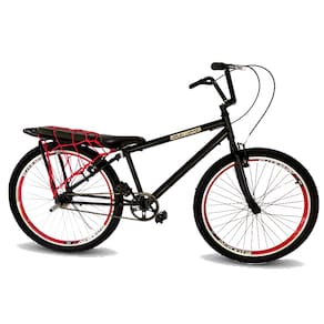 Bicicleta aro 26 montadinha c/ assento acolchoado aero rolam