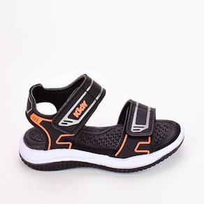 Sandália Papete Infantil Kidy Fly Fecho Personalizado Preto