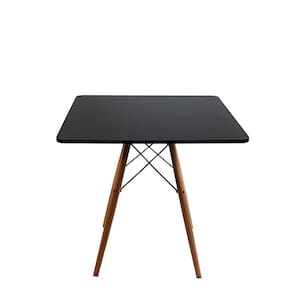 Mesa Jantar Quadrada Eiffel 90X90 cm Preto Mdf Charles Eames