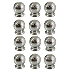 puxador de gaveta e moveis em geral oval cromado kit com 9