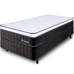 Cama Box Solteiro Molas Ensacadas Firme de Pillow Espuma D45 88x188X64 BF Colchões