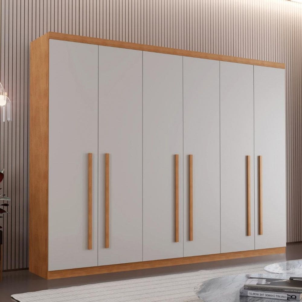 Guarda Roupa Casal 6 Portas 4 Gavetas Bahia Rufato