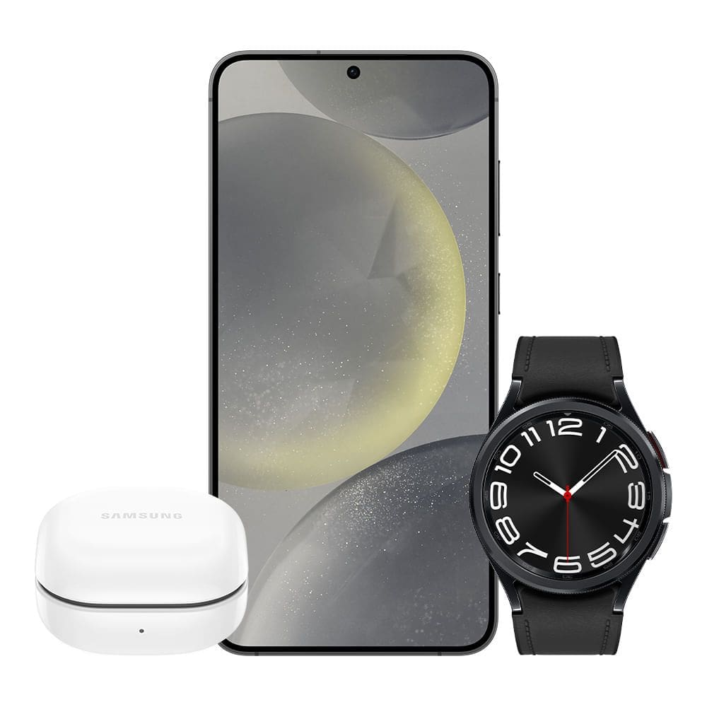 Galaxy S24+ 512GB - Preto + Galaxy Watch6 Classic LTE 43mm - Preto + Galaxy Buds FE - Grafite