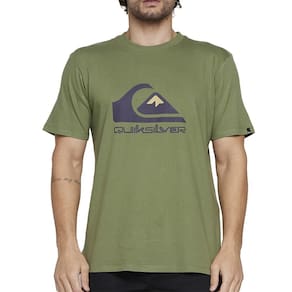 Camiseta Quiksilver Full Logo SM25 Masculina Verde Escuro