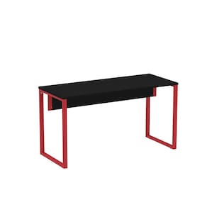 Mesa Madeira 1500x700mm M150/70p25tub Preto/Vermelho