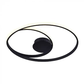 Plafon Led Roulette Preto 3000k 45w - Usina Imports