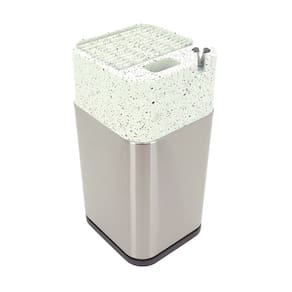 Porta Facas Mimo AJ23133 Inox Prata com Afiador