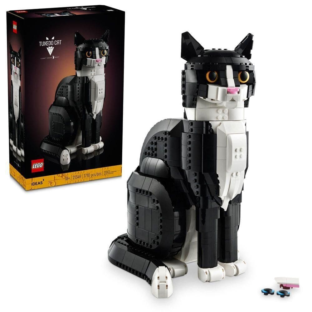 Lego Ideas: Tuxedo Cat Decoração Para Amantes De Gatos