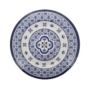 Jogo com 4 Pratos Mimo MP27E Melamina Azul