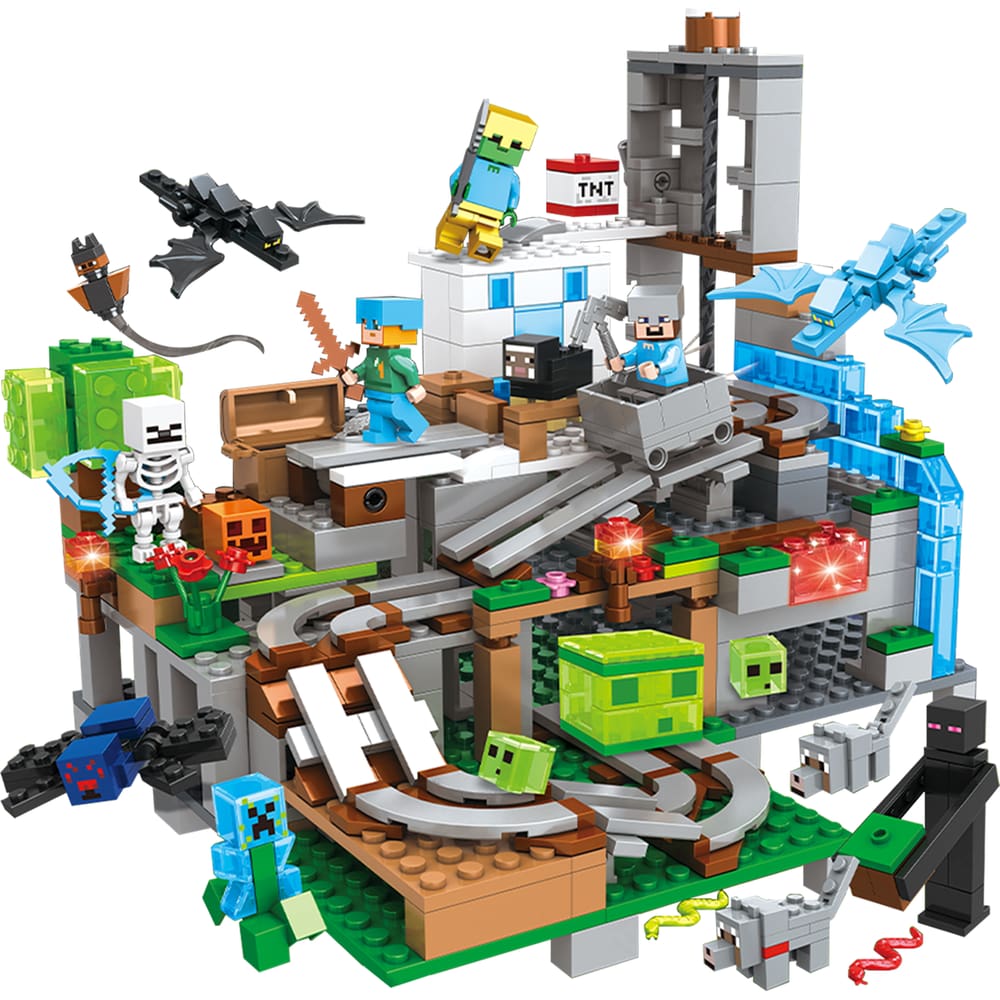 Minecraft Bloco de Montar Mineworld 82003 Brinquedo 533 pçs