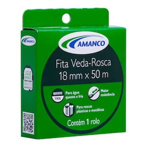Fita Veda Rosca 18MM X 50M - Amanco