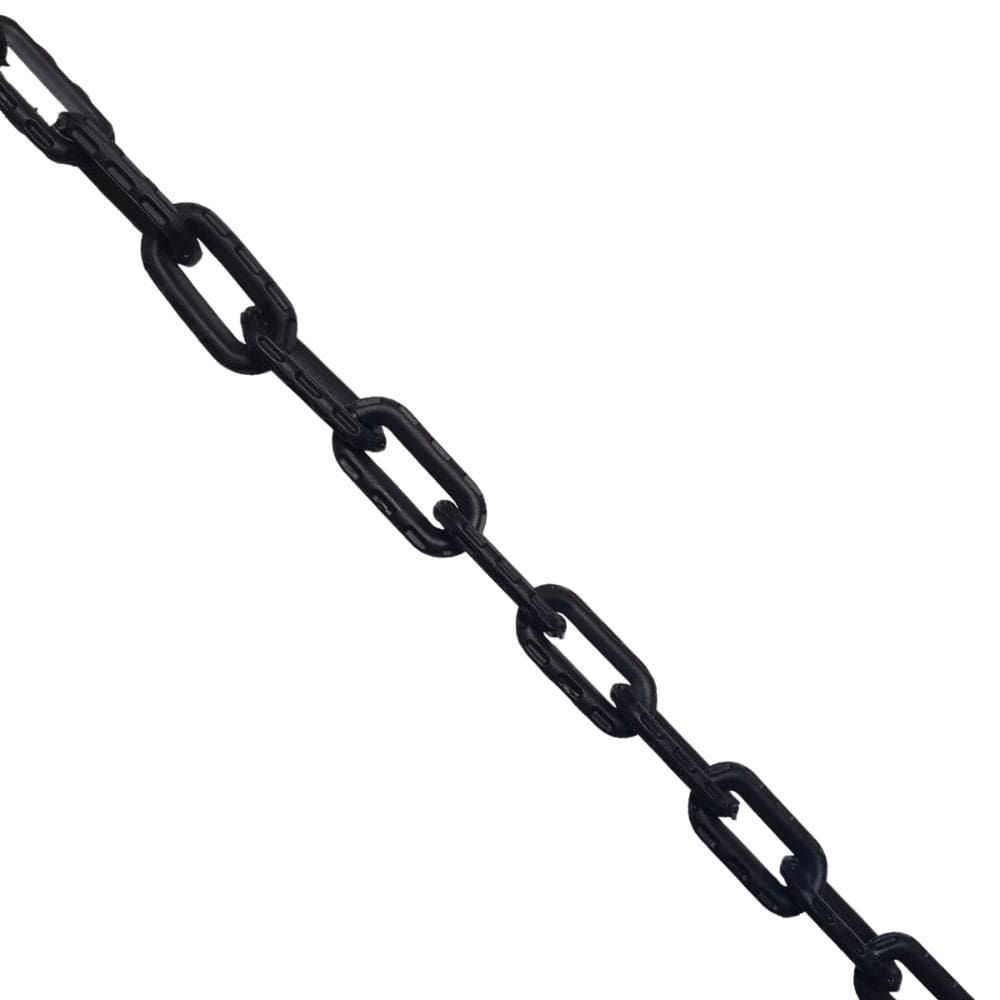 10 Mt Corrente Plástica Isolamento Calha Chuva Elo P Preto [F103]