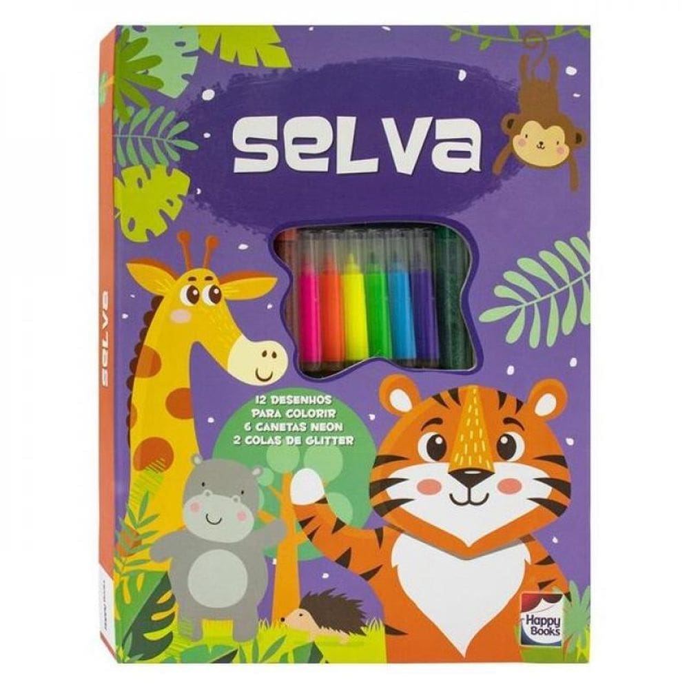 Meu Adorável Superkit De Colorir: Selva