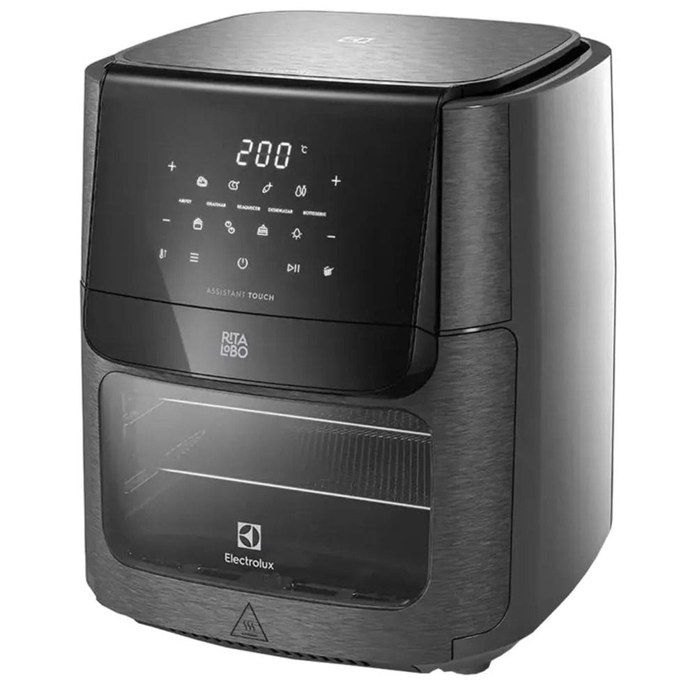 Fritadeira AIR FRYER Electrolux OVEN 5 em 1 12L 1700W EAF90 - 5211AABR408 Grafite 110 VOLTS - 110V