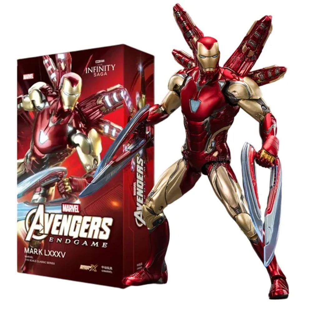 Boneco Homem de Ferro Mark 85 Figure Iron Man Infinity SAGA