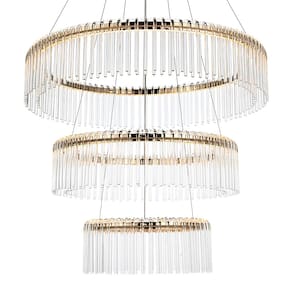 Lustre Pendente Nordecor Gouli 2892 Ouro Brilho Led Bivolt