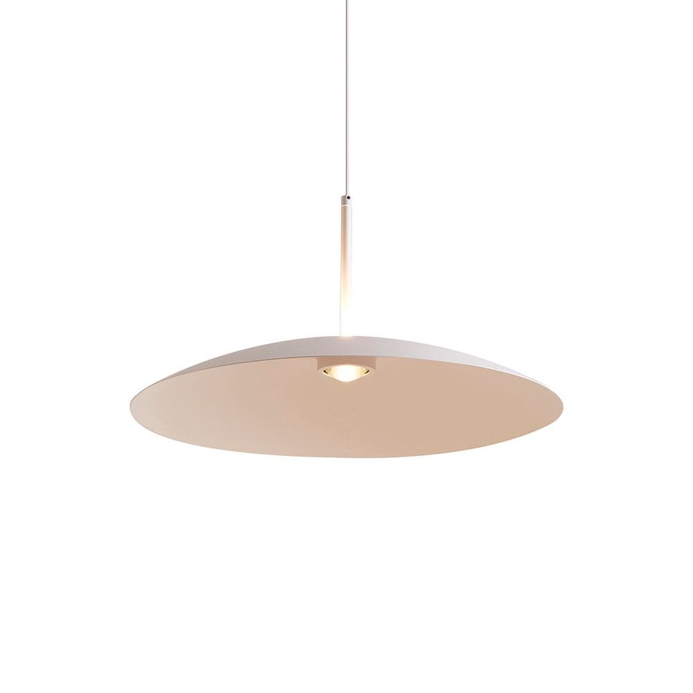 Lustre Pendente Nordecor Kale Ger 2861 45cm Branco Led Bivolt
