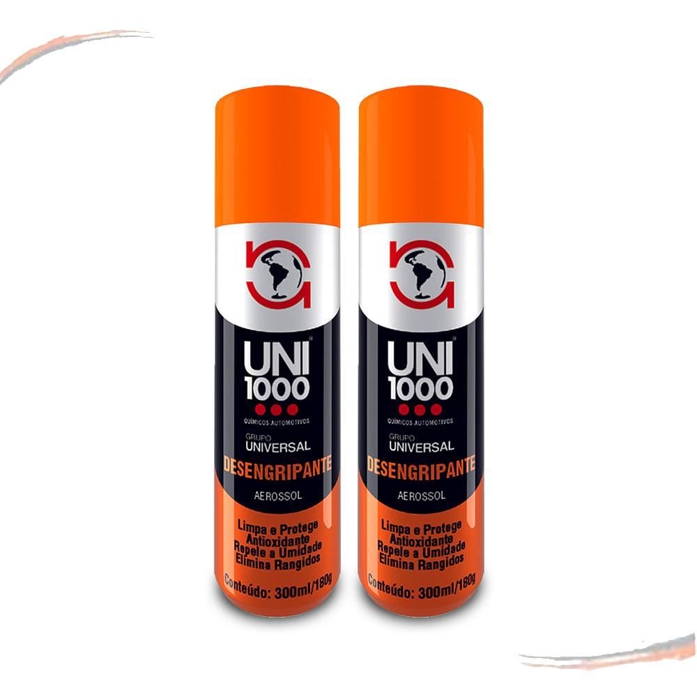 2 Lubrificante Desengripante Anticorrosivo Uni1000 300 Ml - kit / 2 [F103]