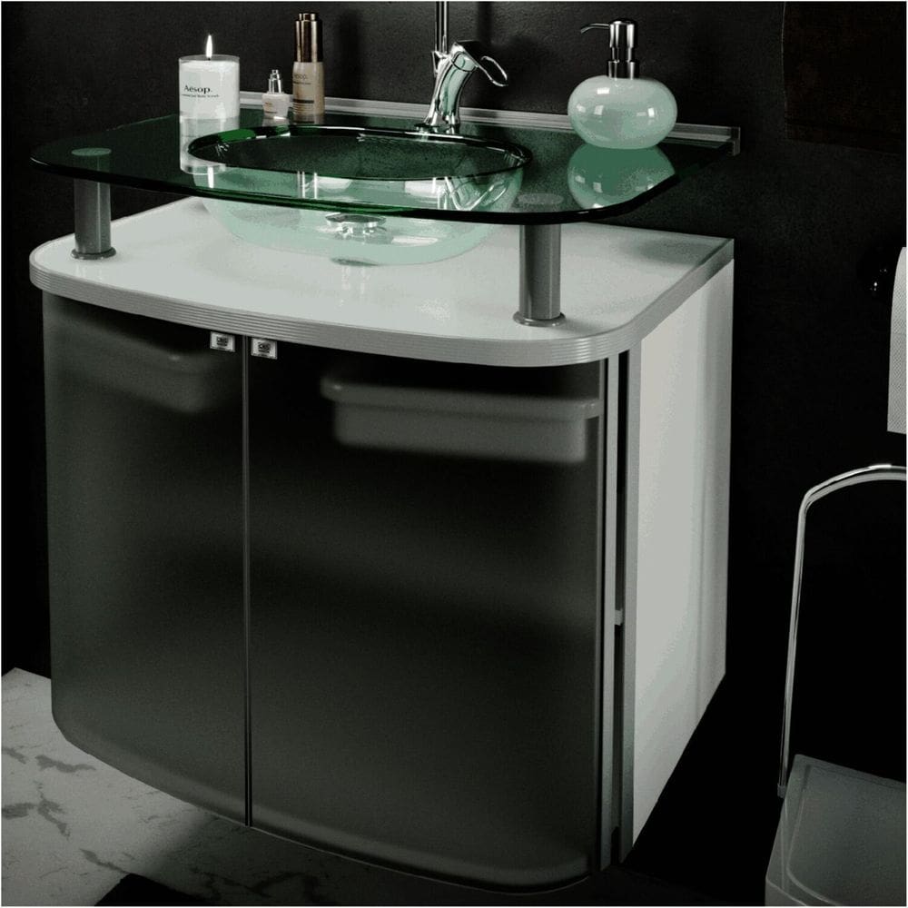 Gabinete - Standard com Cuba Moldada Branco