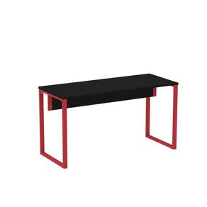 Mesa Madeira 1500x600mm M150/60p25tub Preto/Vermelho