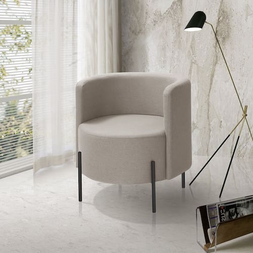 imagem-Poltrona para Sala de Estar e Quarto Califórnia Ecológica Bege