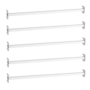 Regua Porta Gancheira 090 Para Gondola FIT Branco Kit 10 Pç