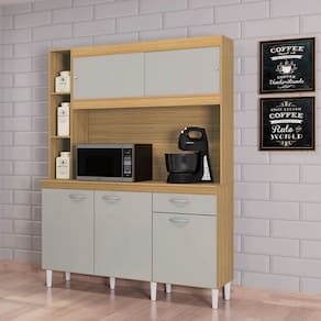 Cozinha Compacta 5 Portas 1 Gaveta 140cm Duda Poquema