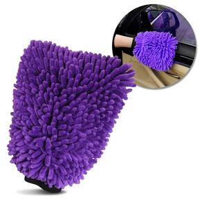 Luva Microfibra 2 em 1 Zacs Roxo Lavagem Automotiva