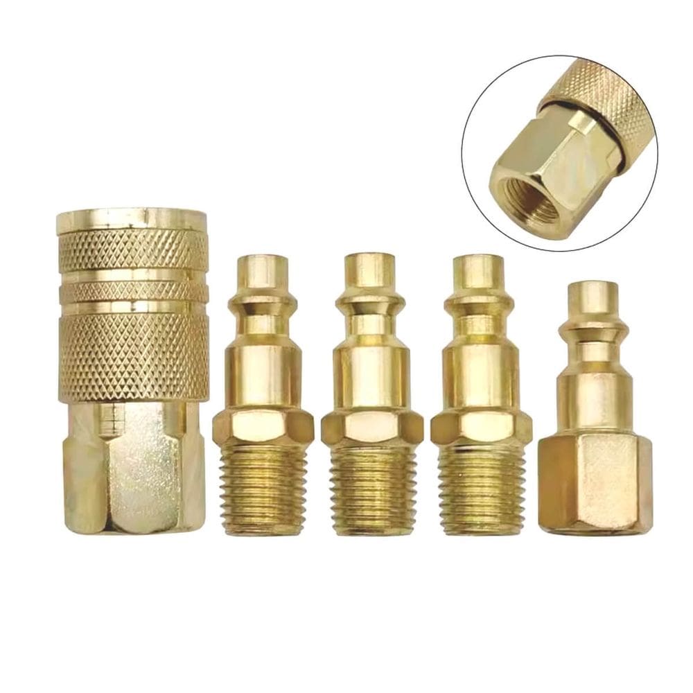 Conjunto de engates rápidos 1/4 com 5 peças trocar ferramentas com facilidade